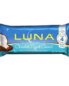 Clif Bar Organic Luna Chocolate Dipped Coconut (15×1.69 Oz)