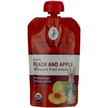 Peter Rabbit Organics Peach & Apple Fruit Snacks (10×4 Oz)