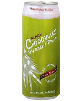 Taste Nirvana Real Cocunut Water with Pulp (12×16.2 Oz)