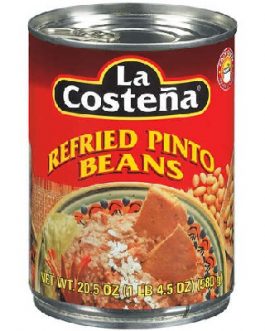 La Costena Bean Refried Pinto Beans (12×20.5 Oz)